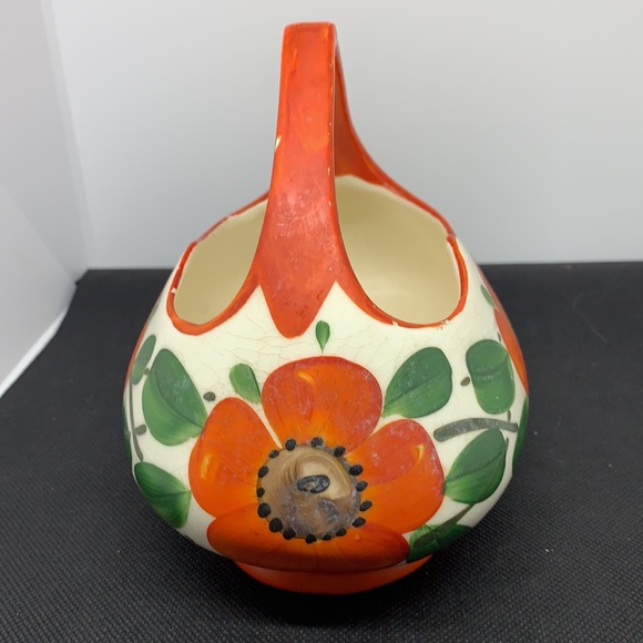 Vintage Czech Pottery Ceramic Basket GUC - Picture 8 of 9